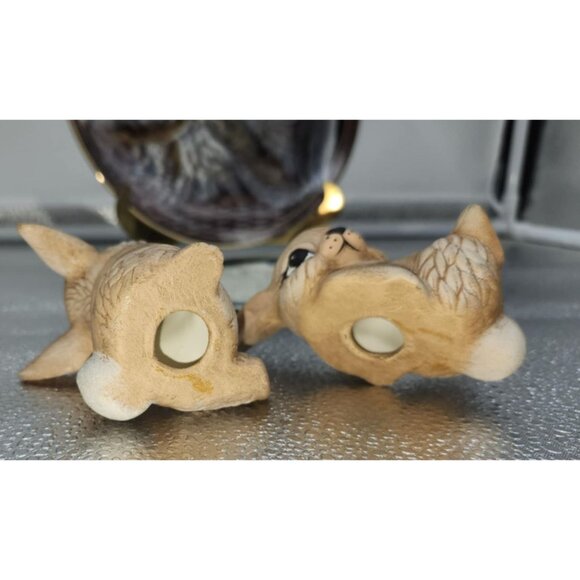 Lot of Vintage Hand Painted Bunny Figurines & Plate with COA Rabbit Easter - Picture 5 of 9